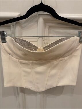 Astr the label- white pant and corset top set